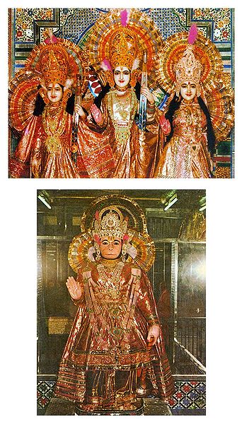 Ram Lakshman, Sita and Hanuman - (Set of Two Postcards)