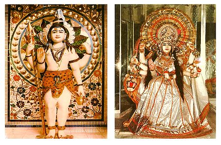 Shiva and Bhagawati - Set of Two Postcards