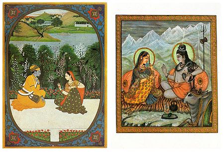 Radha Krishna and Shiva Parvati - (Set of Two)