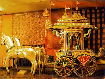 Krishna Arjuna on Chariot