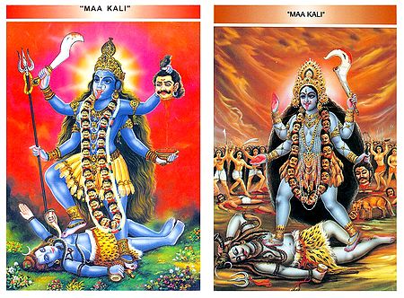 Goddess Kali - Set of Two Postcards