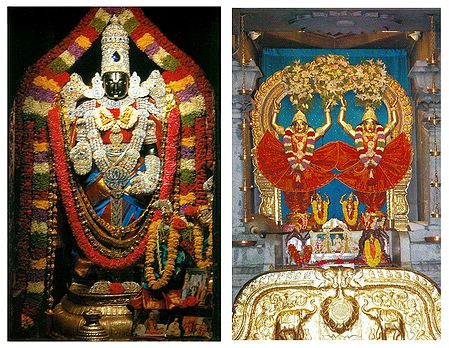 Lord Venkateshwara and Nitai Gauranga - (Set of Two)