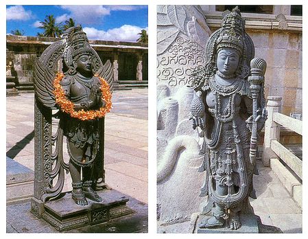 Garuda and Dwarpalaka of Gomateshwara - Set of 2 Poscards
