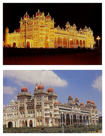 Mysore Palace  - Set of 2 Postcards