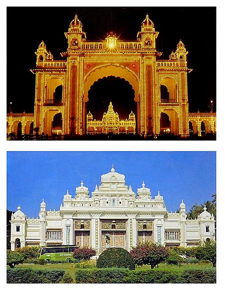 Mysore Palace - Set of 2 Postcards