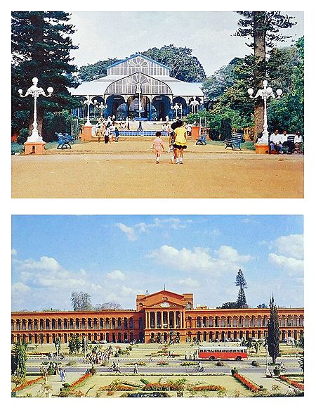 Lalbagh and High Court, Bangalore - Set of 2 Postcards
