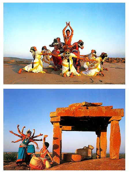 Odissi Dance, India - Set of 2 Postcards