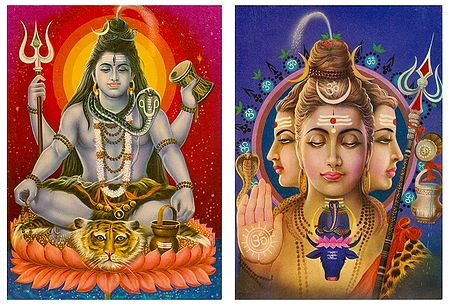 Lord Shiva - Set of Two Postcards