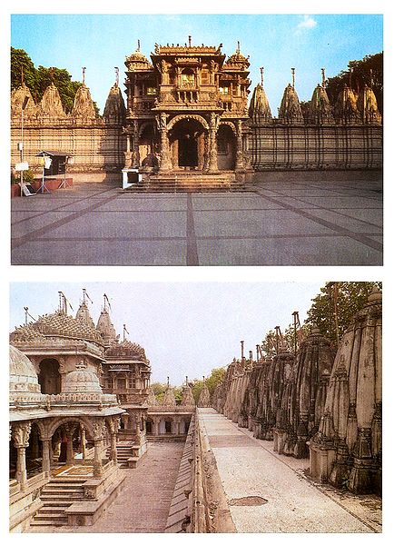Hatheesing Jain Temple, Ahmedabad - Set of 2 Postcards