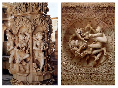 Sculpture of Dilwara Temple, Mt. Abu - Set of 2 Postcards