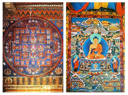 Vajraguhya Mandala and Lord Buddha - Set of 2 Postcards