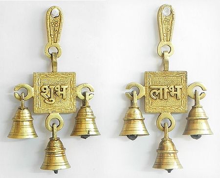 Hanging Bell with Shubh Labh - Wall Hanging