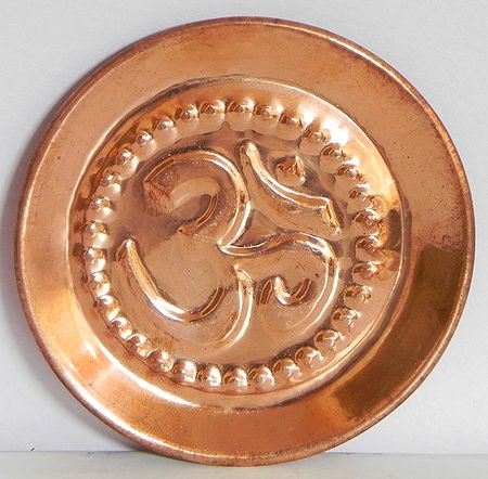 Ritual Copper Plate with Om