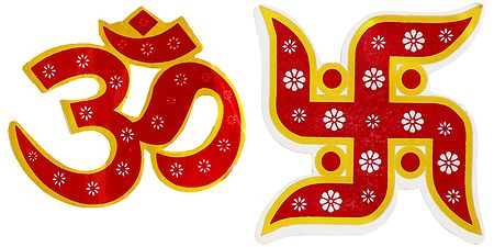 Om and Swastik - Hindu Symbol
