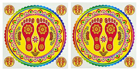 Set of 2 Rangoli Stickers