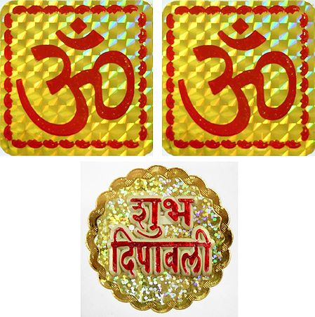 Pair of Om and Arylic Shubh Deepavali
