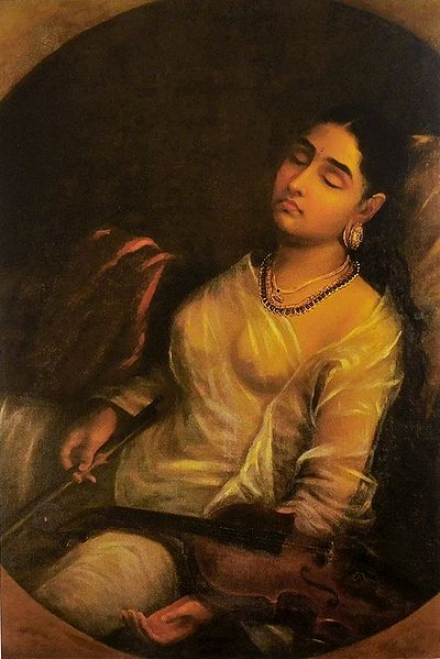 Lady Resting on the Pillow
