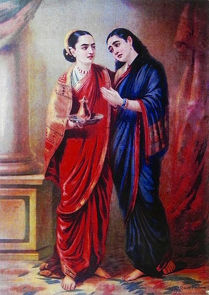 Draupadi and Sudeshna