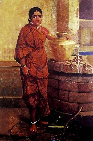 A Maharashtrian Lady Near the Well