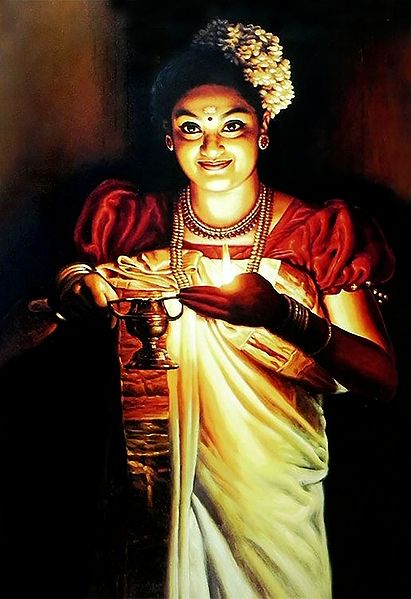 Lady with a Lamp - Kerala Style