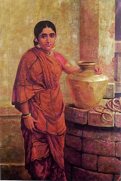 A Maharashtrian Lady Near the Well