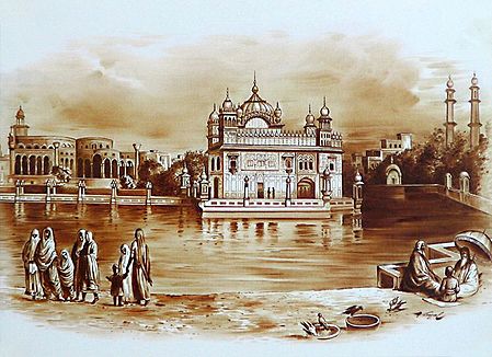 Golden Temple in Amritsar During 1833