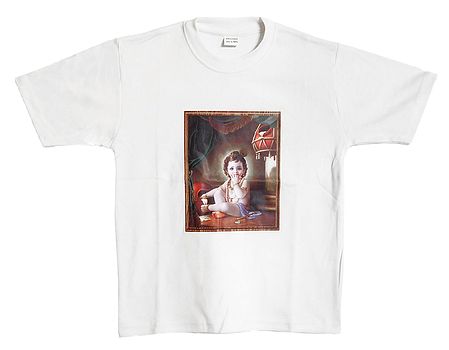 Printed Krishna on White T-Shirt