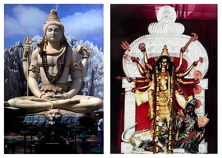 Shiva and Durga - Set of 2 Posters