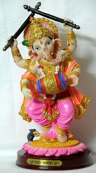 Ganesha Dancing Dandiya Raas