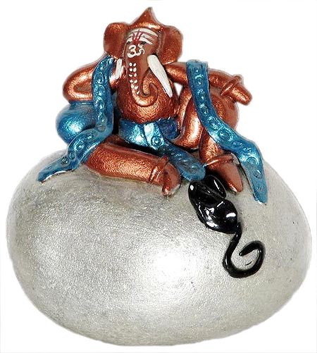 Ganesha Sitting on a Rock