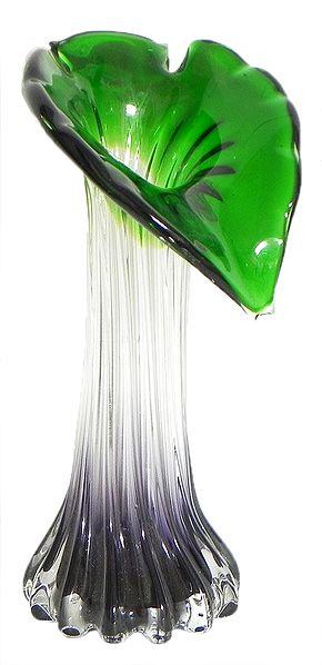 Adam's Lily Shaped Glass Flower Vase