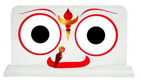 Jagannathdev Face on Acrylic Base for Car Dashboard