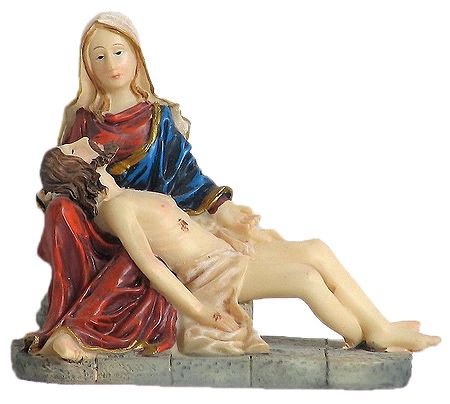 Jesus Lying on the Lap of Mother Mary