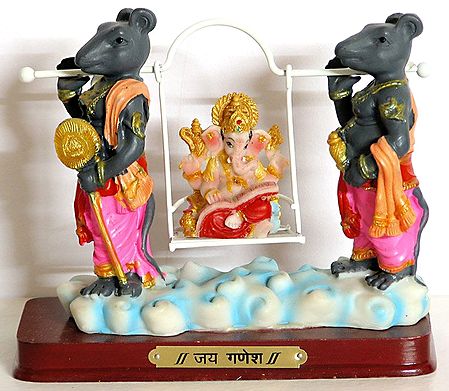 Mushikas Carrying Ganesha on a Royal Ride