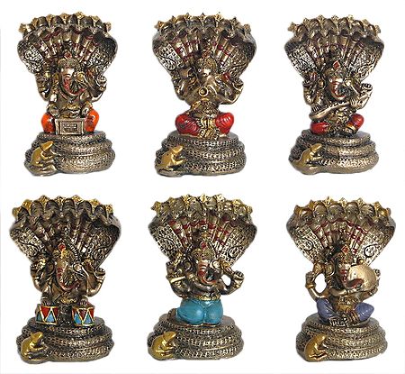 Six Musician Ganesha