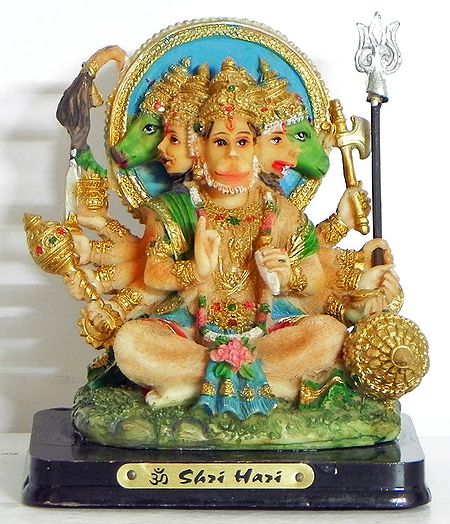 Sitting Panchamukhi Hanuman