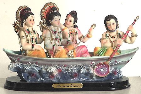 Rama, Lakshmana,Sita and Hanuman