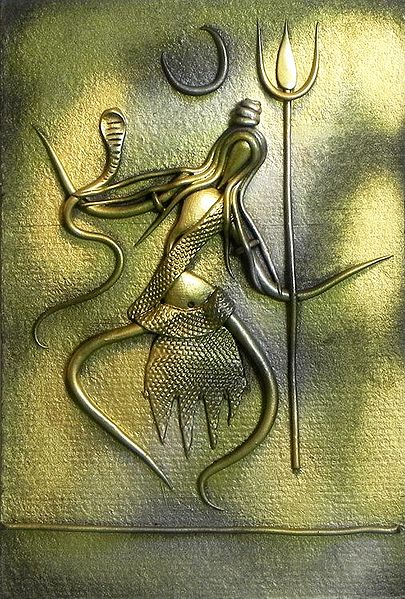Shiva (New Tribal Art) - Wall Hanging