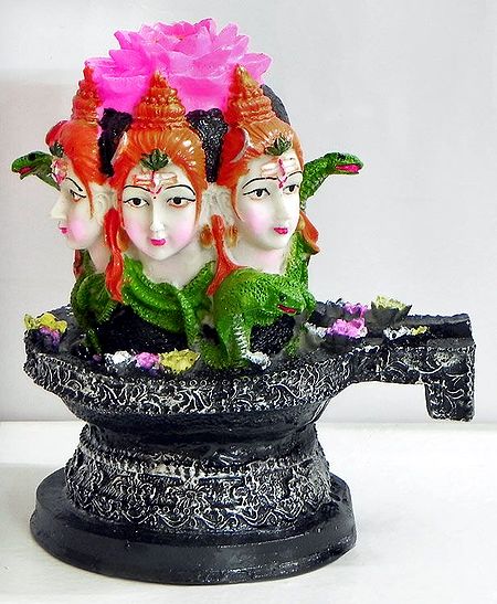 Shiva Linga with Shiva Face