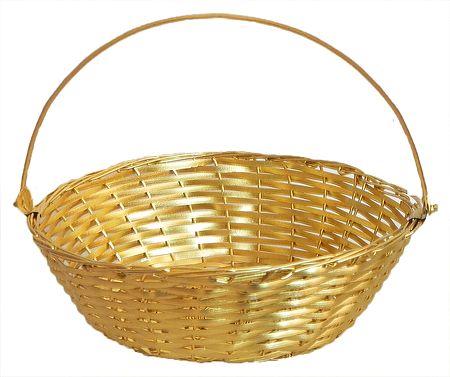 Brass Flower Basket for Puja