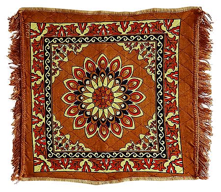 Brown Velvet Ritual Carpet Mat