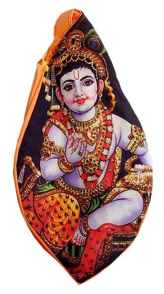 Japamala Bag with Krishna Print