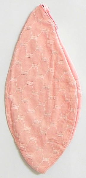 Embroidered Light Pink Japa Mala Bag
