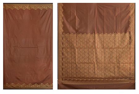 Polycot Saree with Intricately Woven Border and Anchal