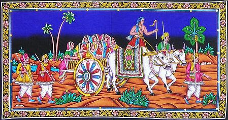 Rajasthani Women on Bullock Cart