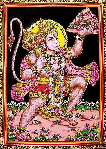 Hanuman Lifts Gandhamadan Parvat for Sanjivani Booti