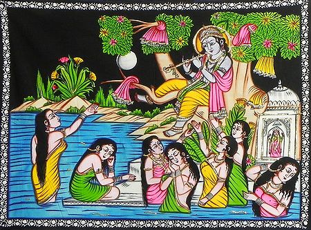Vastraharan - Krishna Steals Clothes of Bathing Gopinis