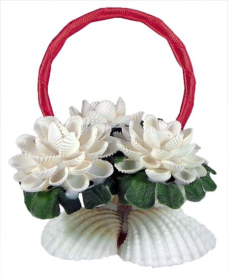 Shell Flower Basket