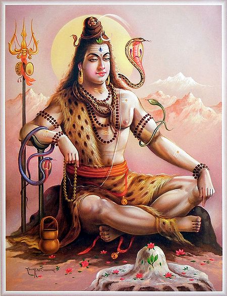 Lord Shiva in Meditation