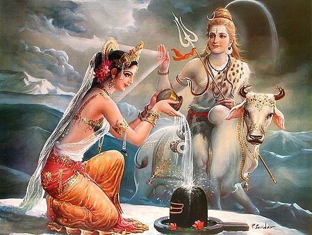 Parvati Pines and Prays for Lord Shiva